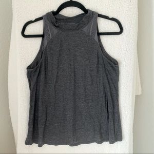 Alo yoga tank top with sheer mesh design front and back size M